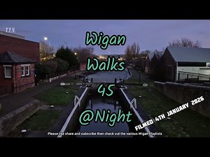 Wigan Walks 45 @ Night 🌙 Frozen Canal, Flashes and Bamfurlong Platt Bridge Ince Cematary