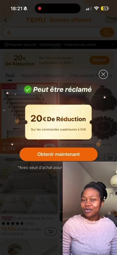 Des produits de qualité à bas prix avec TEMU 😍😍❤️ 🔍 Recherchez le code kcu6828 dans l’application Temu Ou cliquez sur le lien dans la description du profil. 🎁 Tous les utilisateurs bénéficient d’une réduction de 20 € ! 📦 Livraison gratuite et retours gratuits pendant 90 jours ! Activité dans l’application. Limitée à 1 par utilisateur. Valable uniquement pour les commandes éligibles. Conditions générales applicables. #temu #temugermany #temudeutschland #codepromo #promo