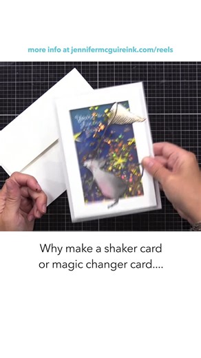 A peek at my new video! https://www.jennifermcguireink.com/2022/09/magic-changer-shaker-cards.html | Jennifer McGuire Ink