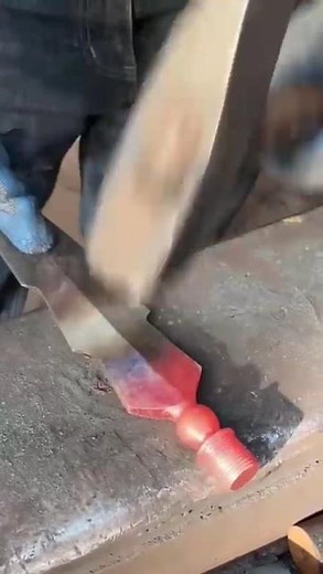 Hot Metal Shaping with Power Hammer | Precision Blacksmith Forging Process