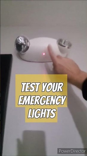 Emergency lighting test