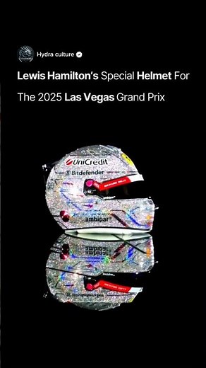 Lewis Hamilton's Special Helmet ForThe 2025 Las Vegas Grand Prix #lasvegas #grandprix #automobile