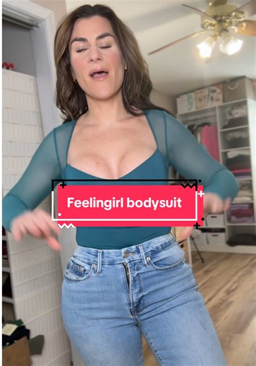 @FeelinGirl LLC these mesh sleeve bodysuits are so stinking cute! The perfect date night top or girls night out outfit! #feelingirl #bodysuit #midsizefashion #sweetheartneckline #tiktokshopcreatorpicks