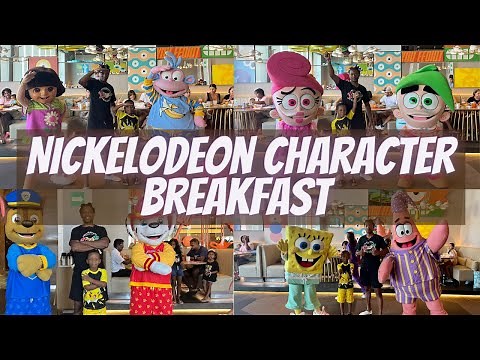 Nickelodeon Character Breakfast | NICKELODEON RESORT RIVIERA MAYA!