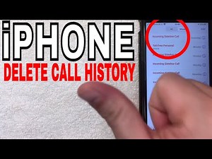 ✅ How To Delete Call Log History On iPhone 🔴