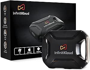InfinitiKloud Wireless Portable Drive WiFi - Ultra Backup Storage | External iPhone, Android, Laptop Desktop PC Storage | 2.4GHz, Up to 40MB/s Fast Transfer | Mini Memory Card Required