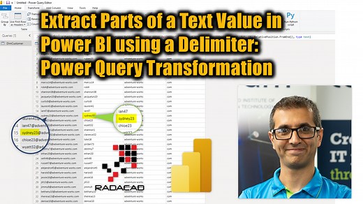 Extract Parts of a Text Value in Power BI using a Delimiter: Power Query Transformation