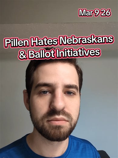 Pillen hates Nebraska voter and ballot Initiatives. What else is new. Oh, also, we have 11 ballot initiative candidates, so look out for those. #news #politics #nebraska #lincoln #omaha