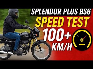 🚀 Splendor Plus BS6 Speed Test | 100+ km/h Top Speed Shocking Result 😱🔥