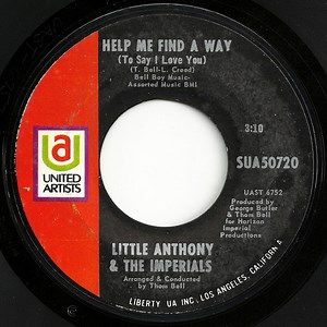 Little Anthony & The Imperials - Help Me Find A Way (To Say I Love You) / If I Love You