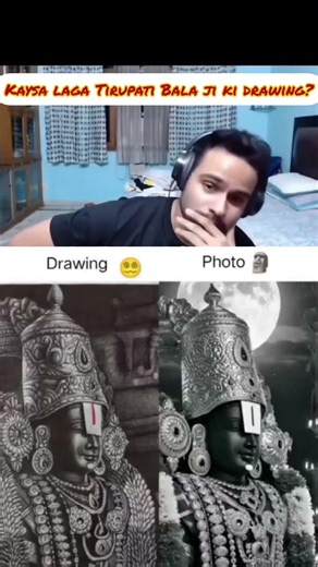 Who is best?🥹🙏🏼#tirumala #ballpenart#viral#trending #reference#vs#art #venkateswara #tirupatibalaji