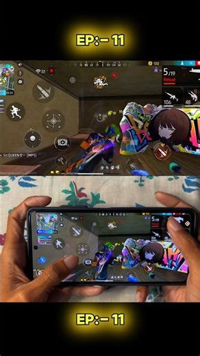 Redmi Note12 pro plus 5g 60fps screen recording and 120hz smooth display free fire Handcam Gamplay