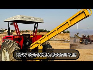Building a Boom Pole Crane for Tractor with scrap || Boom Pole || Tractor Crane