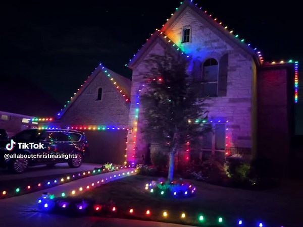 Home Multicolor Christmas Lights in HoustonTX
