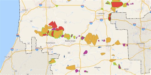 Tens of thousands of customers without power after severe weather hits Mid-Michigan