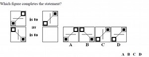 Which figure completes the statement?[Image showing a visual ... | Filo