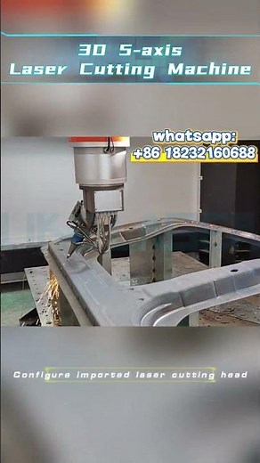 3D 5-axis laser cutting machine ,fast cutting speed, high precision, and smooth cutting