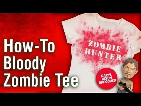 How-To Make a Zombie Shirt Costume - The Walking Dead