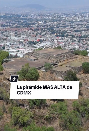 Así es la pirámide más alta de CDMX. 🤯 El Templo del Fuego Nuevo, en el Cerro de la Estrella. #viajestiktok #curiosidades #arqueologia #piramides #cdmx