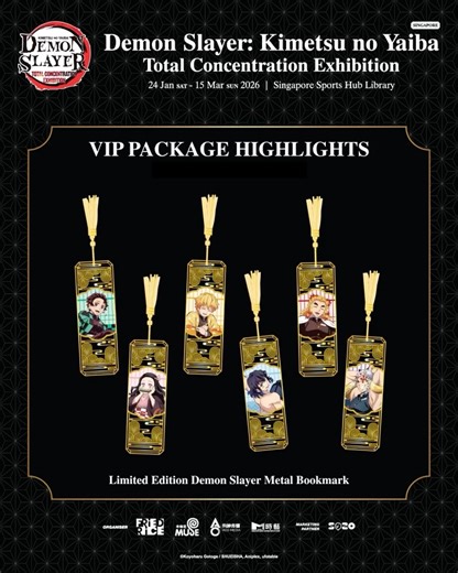 FriedRice Experience on Instagram: "🇸🇬 DEMON SLAYER "VIP" GIFTS 💮 Celebrate your fandom with exclusive LIMITED EDITION VIP collectibles designed for Demon Slayer fans. Your VIP perks include: ✨ Limited Edition Demon Slayer Metal Bookmark ✨ Limited Edition Demon Slayer ID Card ✨ SGD 10 Merchandise Discount Vouchers ⚔️ Complimentary gifts distributed at random. No exchanges allowed. ⚠️ Limited release! Available while stocks last! 🎟️ Grab Now: Pelago bit.ly/dspelago / Klook bit.ly/dsklook 🇸🇬