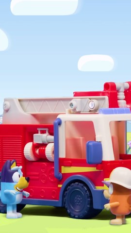Bluey on Instagram: "Turn on the siren Bluey! 🚨 Check out our new ad for Bluey and Bingo's Firetruck Play Set! 🚒 #Bluey"