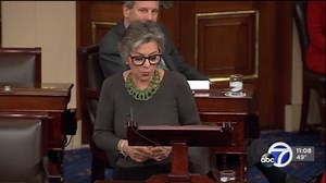 California Senator Barbara Boxer gives farewell speech on Senate floor