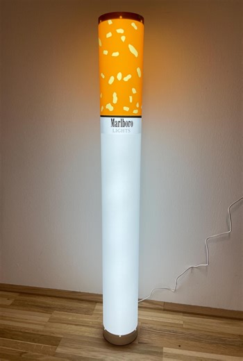 Retro Marlboro Lights Cigarette Floor Lamp - 104 Cm, LED, Rare Item - Etsy