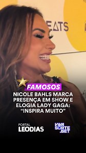 339K views · 838 reactions | A influenciadora Nicole Bahls, de 39 anos, marcou presença no megashow de Lady Gaga na praia de Copacabana, no Rio de Janeiro, neste sábado (3/5). A modelo, que nomeou um dos animais de sua fazenda em homenagem à cantora, elogiou a artista e apontou suas canções favoritas.  CONFIRA! | Leo Dias | Facebook