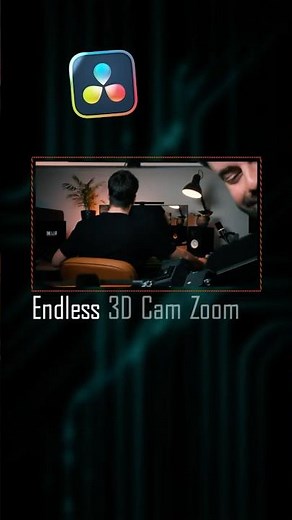 Endless 3D CAM Zoom #davinciresolve #3dcamera #tutorial