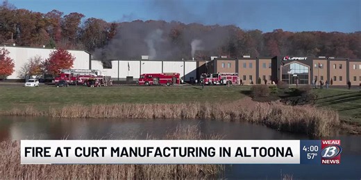 Crews on scene of fire at Curt Manufacturing in Altoona