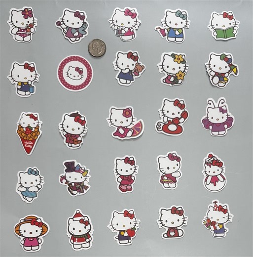 Hello Kitty Sticker Collection 50 Stickers Lot Variety Mixed Kawaii Sanrio - Etsy