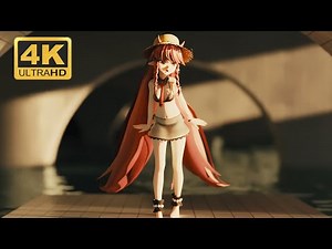 【cycles/4k60FPS/mmd】红豆. 我的悲伤是水做的