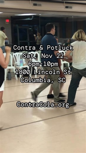 Live Music by The Outsiders. Caller Victor Gascon, using role terms Ladies & Gents. No partner or experience needed. More info at https://ContraCola.org. #contradance | Columbia Traditional Music and Dance - ContraCola