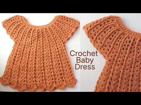 Crochet An Easy Baby Dress For All Sizes