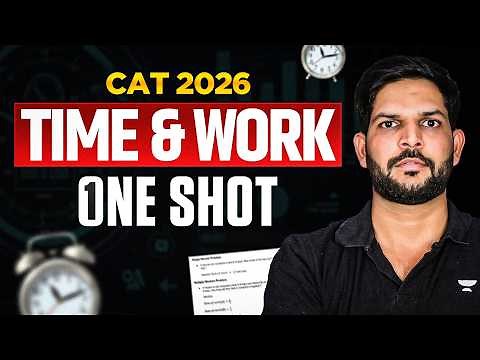 Complete TIME & WORK in One Shot | CAT 2026 Quant Marathon By Ravi Sir