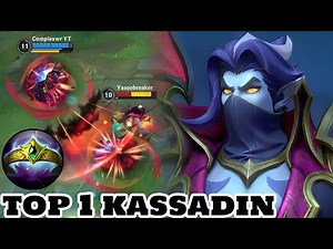 Wild Rift Kassadin - Top 1 Kassadin Count skin Gameplay Rank Season 11