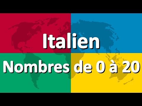 Apprendre l'italien partie 4 | Nombres de 0 à 20