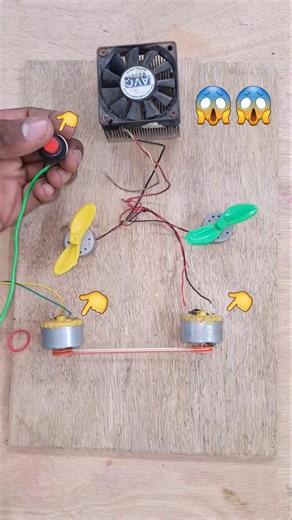 Making electricity from thin air with a fan #dcmotor #freeenergy #diy