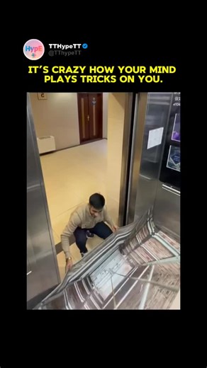 TT Hype TT | What would you do if you stepped into an elevator and the floor looked completely gone? This hyper-realistic 3D printed floor illusion... | Instagram