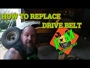 how to replace drive belt on cub cadet riding lawn mower
