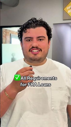 FHA loan requirements