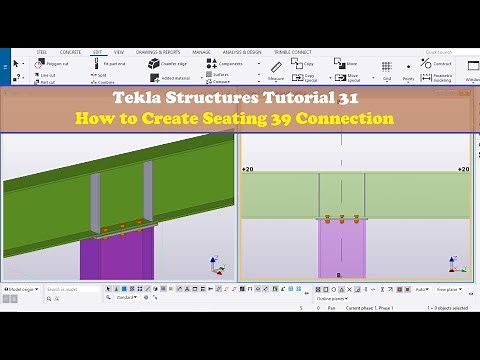 Tekla Structures Tutorial 31 How to Create Seating 39 Connection