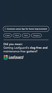 Getting Leafguard Gutter Systems is just common sense. 😎 #ProtectedByLeafguard | Leafguard Brand Gutters