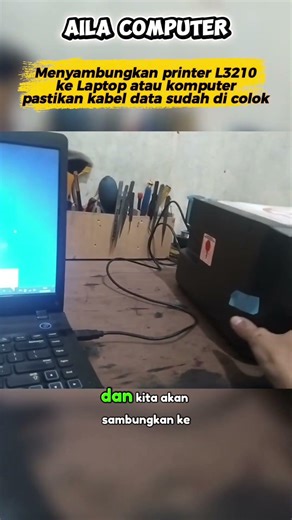 How to Connect an Epson L3210 Printer to a Laptop | Make Sure the USB Cable is Connected Properly