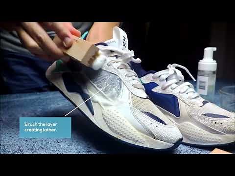 Cleaning a pair of Puma RS-X with our Deluxe Cleaning Kit