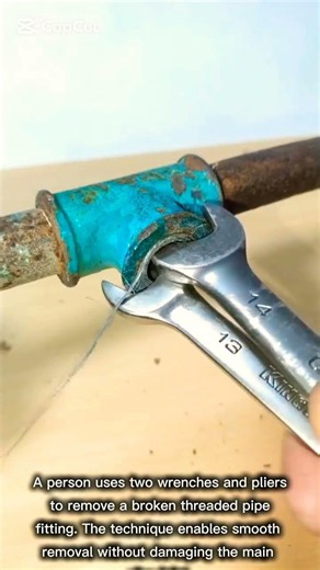 Removing Broken Threaded Pipe Fitting Easily
