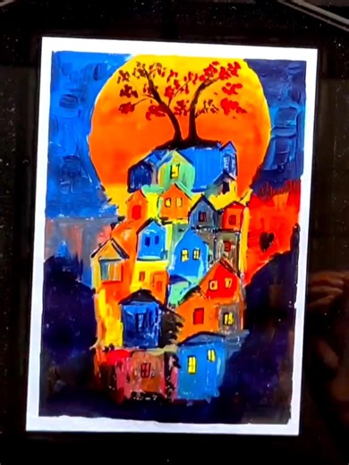 Beautiful Painting 🖼 #art #painting #acrylicscenery