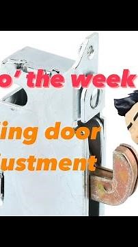 Sliding patio door hook latch adjustment