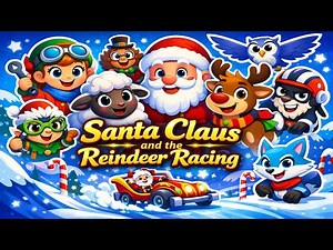 Santa Claus and the Reindeer Racing | Finn and Dolly Christmas Adventure | 3D Cartoon for Kids