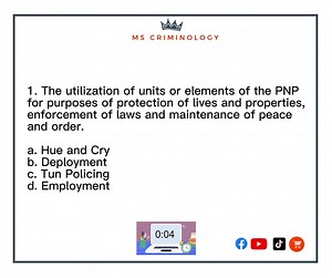 QnA #11: Law Enforcement Administration (LEA) Part 1 Try to answer Future RCrims! Prepared by: MS Criminology Follow for more 🙌🏻🥰 sa mga gusto ng ganitong question and answer for board exam place your order now! 🥰❤️ link: https://shp.ee/mefinzt | MS Criminology